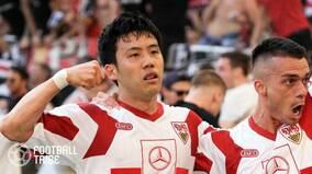遠藤航のブンデス残留決定弾がトップ10入り！板倉滉や鎌田大地も選出