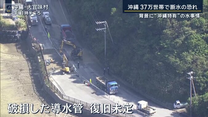 破損した導水管