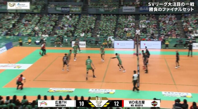 男子バレー、サーブ