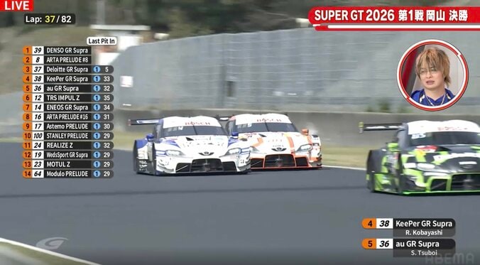 「右に行かなかったら…」スープラ同士“ルーキーvs.王者”、勝負を分けた瞬間の舞台裏「行き場がなくなる」 4枚目