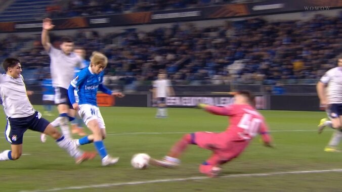 【映像】伊東純也、“神タッチ”からのゴール