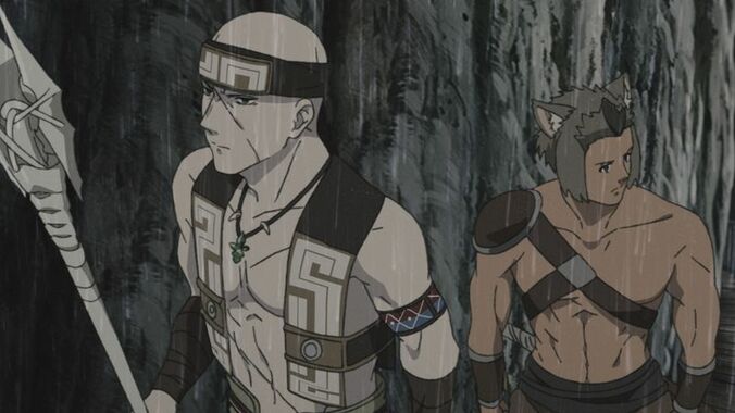 アニメ『無職転生』ドルディア族の集落に迎え入れられたルーデウスたち 第15話先行カット＆あらすじ公開 4枚目