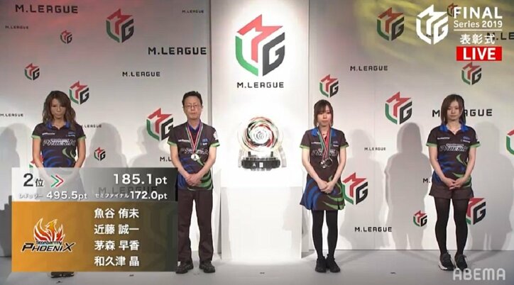 無念の準優勝 セガサミーフェニックス魚谷侑未、涙堪え「必ず羽ばたきます」/麻雀・Mリーグ