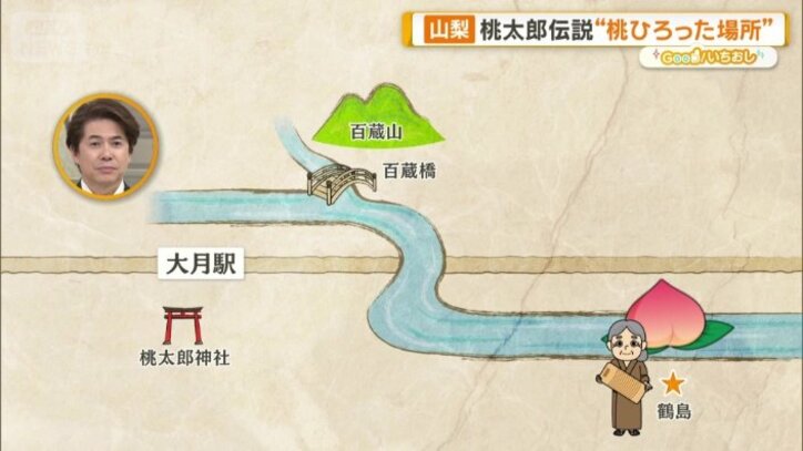下流の鶴島で拾われる