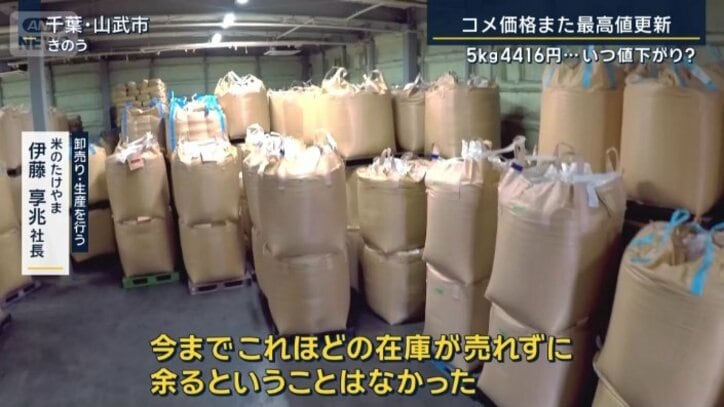 買い手がつかない銘柄米