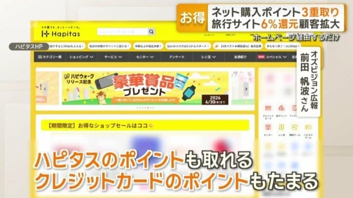 結果的に3重のポイントが獲得できるケースも