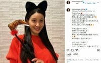 第1子出産の土屋太鳳、“人生初”の猫耳仮装を披露 「可愛すぎる猫耳ママさん」と反響