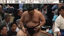 「え、親方の後ろに」“ただならぬ”存在感の人物に驚きの声「座っておられる」