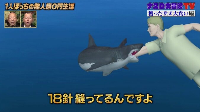 「お腹が減っているから人間を襲う」1対1の死闘を繰り広げたナスDが説く“サメの危険性” 3枚目