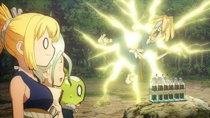 アニメ「Ｄｒ．ＳＴＯＮＥ」第21話、先行カット＆あらすじ公開 ケータイ作りに必要な耐熱素材を見つけれずにいた千空… 6枚目