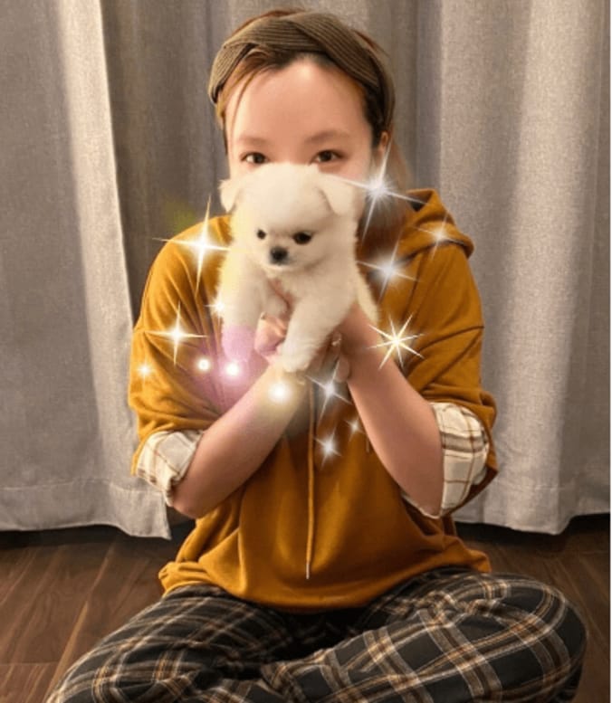 ざわちん、一目惚れした子犬との2ショットを公開「ぬいぐるみみたい！」「何この可愛さ！」と悶絶の声 1枚目