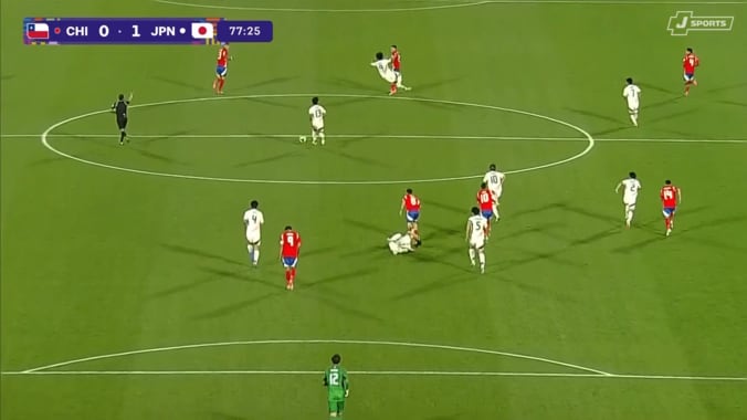 「これが南米」U-20日本代表が“ラフプレー”の連続被害…「チリが荒い」足裏タックル＆肘打ちで吹っ飛ばされた一部始終 3枚目