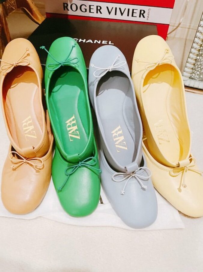 渡辺美奈代『ZARA』で4色購入した靴を公開「ショップみたい！笑」 1枚目