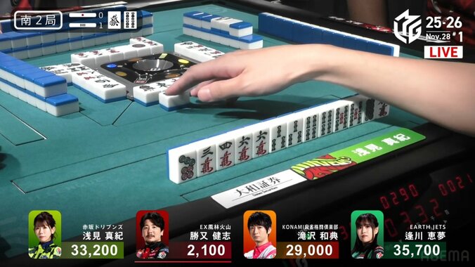 リーチする？しない？満貫確定のテンパイ状態