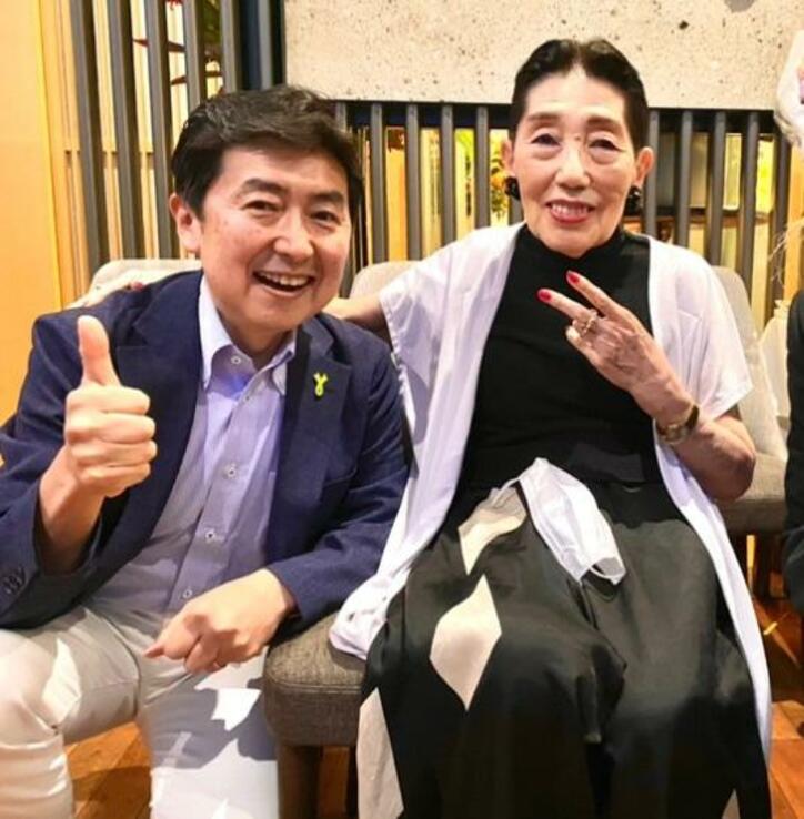 笠井アナ、東海林のり子の米寿のお祝い会へ「お会いできてとても嬉しかった」 