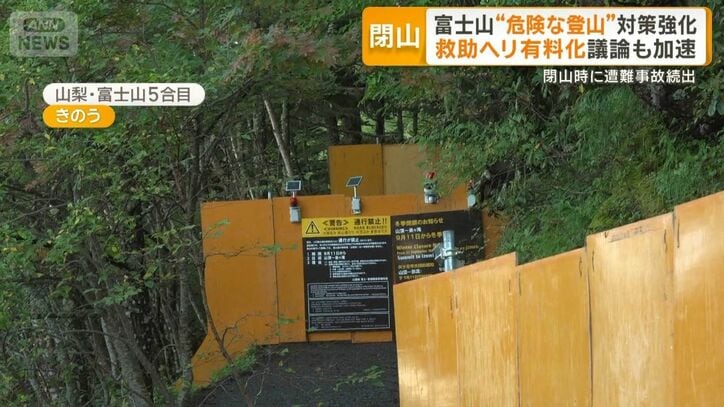 富士山“危険な登山”対策強化 救助ヘリ有料化議論も加速 閉山時に遭難事故続出
