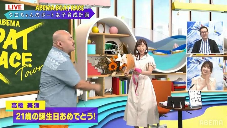 「クロちゃんです!美海ちゃんです!」ラスアイ高橋美海、誕生日祝いで大好きな芸人と念願コラボ