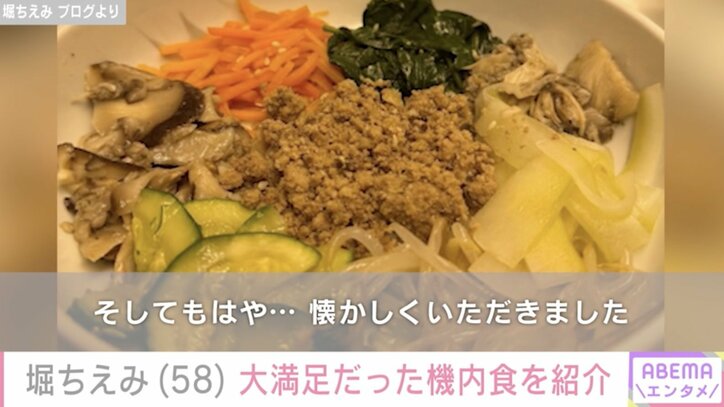 【写真・画像】堀ちえみ（58）、夫婦ラスベガス旅行の帰りの豪華機内食に大満足「アジアの味付けだ！」　2枚目