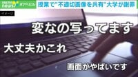 【映像】オンラインで不適切画像を共有...罪は?