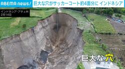 「もう何も植えられない」年々広がる謎の“巨大な穴”…生活脅かす大規模な陥没に地元農家が悲鳴 インドネシア