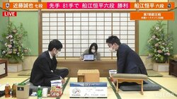 船江恒平六段、年度勝率7割超えの近藤誠也七段に快勝　ベスト4に進出／将棋・叡王戦本戦T