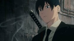 シルエットの正体は早川アキ！“コン”のポーズに「カッコよすぎるよ…」『チェンソーマン』スマホゲーム新ビジュアル公開