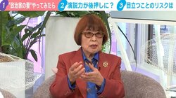「妻」という呼び方は失礼？田嶋陽子氏「変な言葉」「腹立たしい」 黒岩里奈氏と考える“政治家の妻”問題