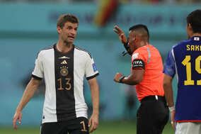 【W杯】ドイツ代表、日本戦直前にFIFAへ抗議行動　口を手で覆うジェスチャーに世界注目