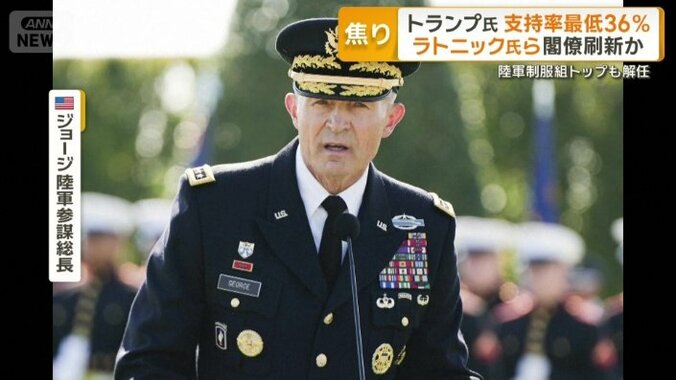解任された陸軍制服組トップのジョージ参謀総長