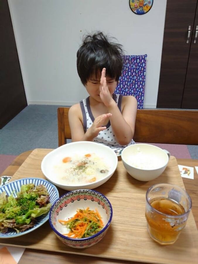  山田花子、次男が食べられなかった夕食のメニュー「ショックだったのね」  1枚目