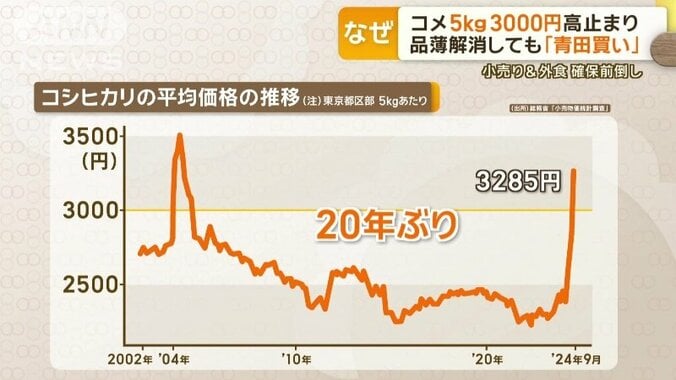 3000円台をつけたのは2004年以来20年ぶり