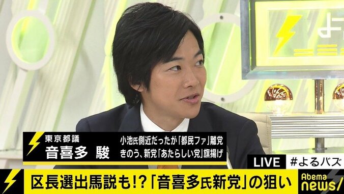 北区長選出馬報道に「慎重に考えないといけない」　「あたらしい党」立ち上げの音喜多都議 1枚目