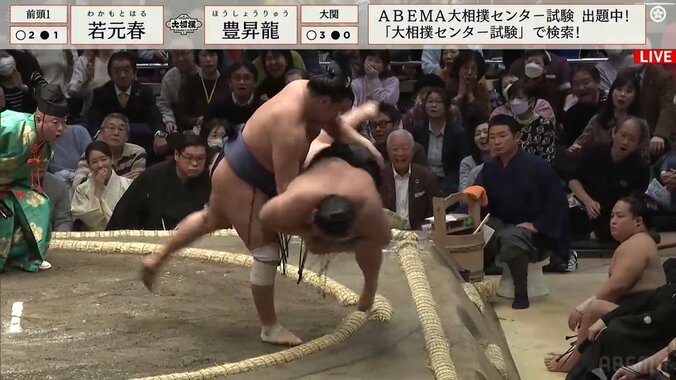 追い詰められた？気のせいだね 豊昇龍、全てを受け止める驚愕の身体能力 最後はレア決まり手「送り投げ」でポイッ