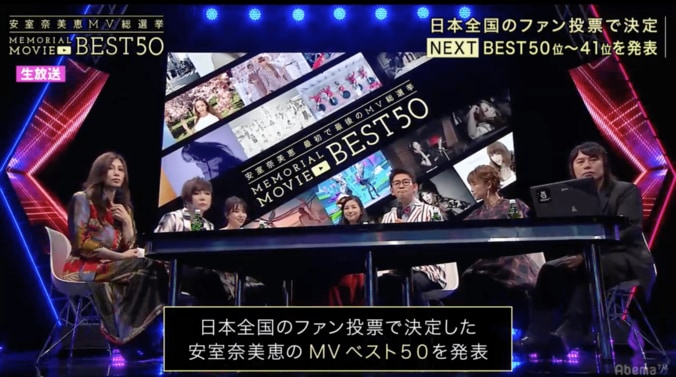 キャリア25年間の第1位がAbemaTVで決定！ 『安室奈美恵MV総選挙』が放送スタート 1枚目