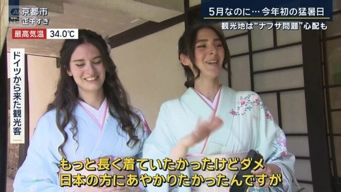 ドイツから来た観光客
