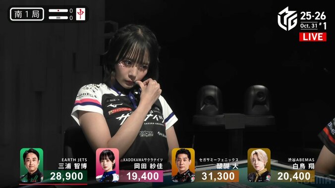 ふとした色っぽさ 岡田紗佳のお悩みポーズ