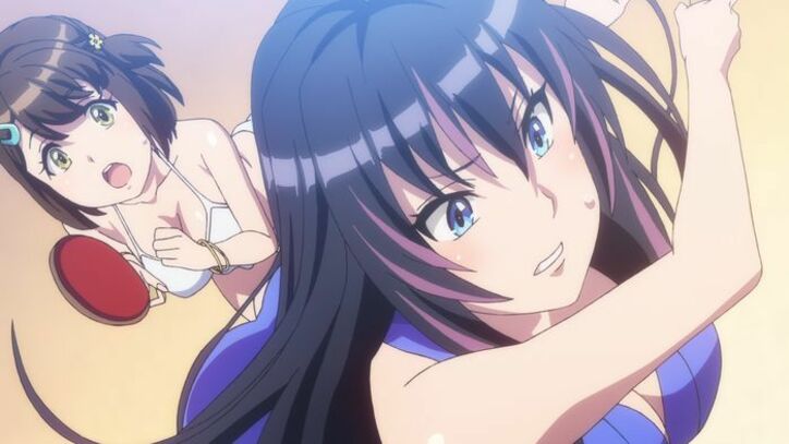 アニメ「神田川JET GIRLS」第6話先行カット&あらすじ解禁 ギャルコンビと水着で卓球対戦する凛とミサ