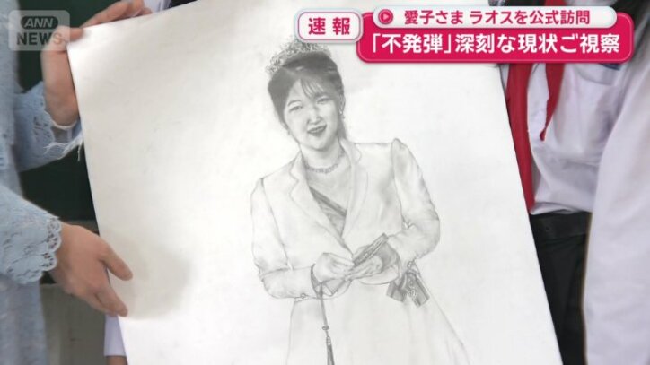 生徒が描いた似顔絵