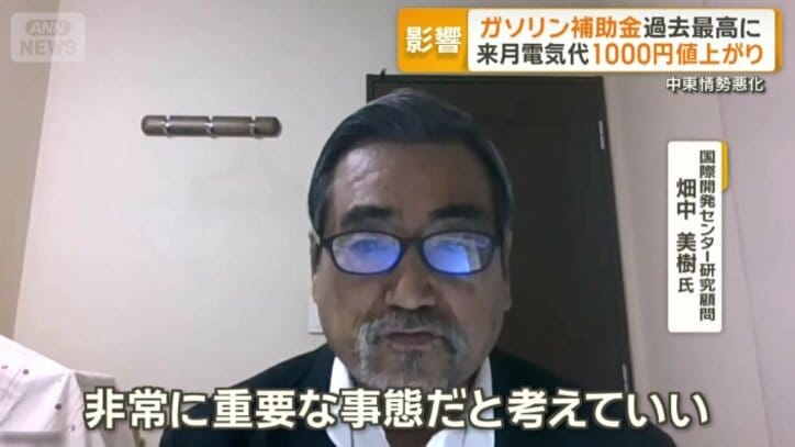 国際開発センター研究顧問　畑中美樹氏