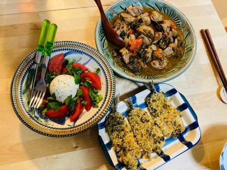 ニッチェ・江上、夫婦合作で作った夕食を公開「仲良し」「素晴らしい」の声