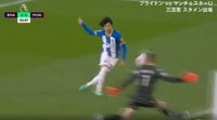 ブライトン・三笘薫、GKとの1対1で決定機を外す...ゴールへの執着みせるも至近距離で放ったシュートはデ・ヘアの顔面を直撃「自分がという思いがあったのかも」