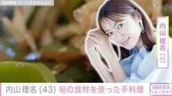 夫・吉田栄作への愛妻弁当が話題・内山理名「大大大好き」旬の食材を使った手料理を披露