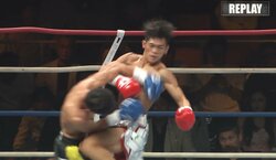 【画像】“一撃”カウンターで迎撃KO（複数カット）