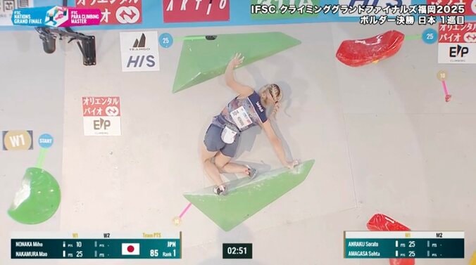 巧みにコースを攻略していく野中生萌