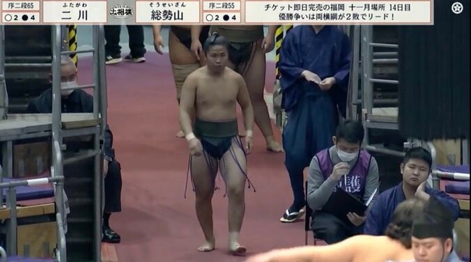 エグい太さ…小兵力士の極太脚