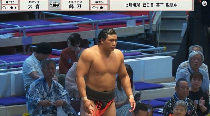 「髪型が第三形態に突入」イケメンと話題の大森、進化する髪型に熱視線「千代の富士を思わせる体」「水泳選手みたい」筋肉美に反響も 5枚目