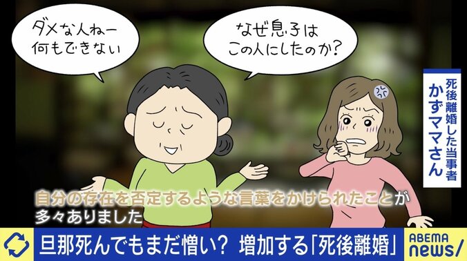 嫁姑バトルの最終地点？旦那死んでもまだ憎い？ 増加する“死後離婚” 「20年の恨みを晴らしてすっきりした」当事者に聞く 2枚目