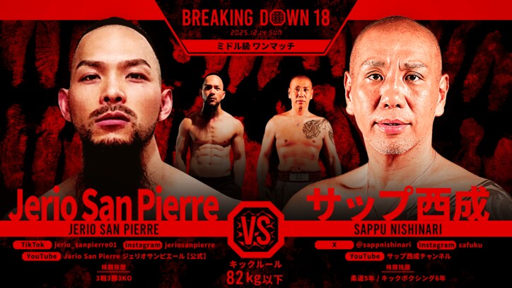 【写真・画像】ブレイキングダウン18（Breaking Down18）試合速報・対戦カード・大会情報　7枚目