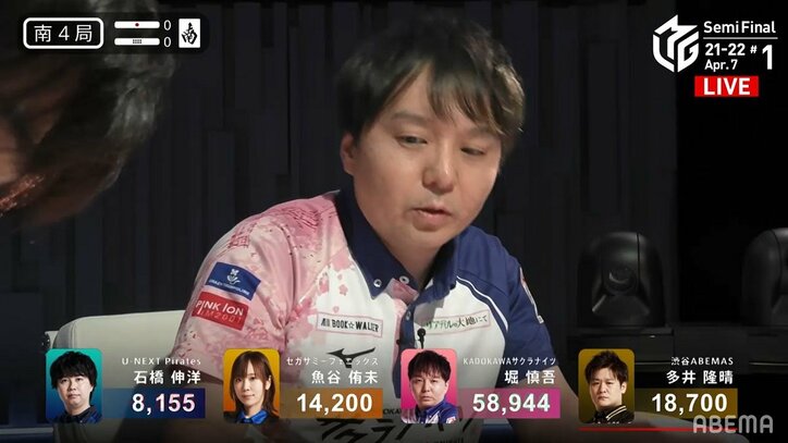 沢崎さん、見ててくれ!堀慎吾、熱き心でもぎ取るトップとファイナルへの切符 ファンも拍手喝采「さすがだよ」/麻雀・Mリーグ