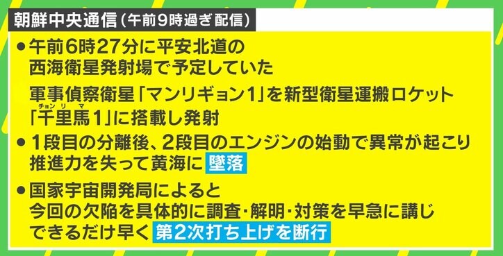 北朝鮮の“ミサイル発射” なぜ「失敗」を発表したのか？「次」はいつか？